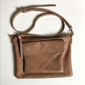 Elegant Tan Crossbody Bag